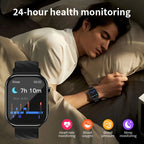 LIGE 2026 Neue KI-Gesundheitsdiagnose Smartwatch Blutfett Harnsäure Bluetooth-Anruf Blutdruck Gesundheits-Smartwatch Herren Damen