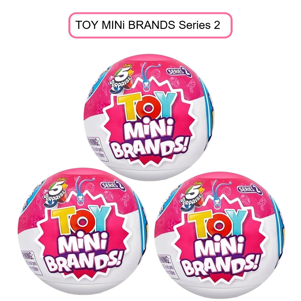 Zuru 5 Surprise Mini Brands Spielzeug Toy Mini Brands Serie 2 Überraschungskapsel Spielzeugladen Einkaufsspielzeug Mini Brands Sammelspielzeug