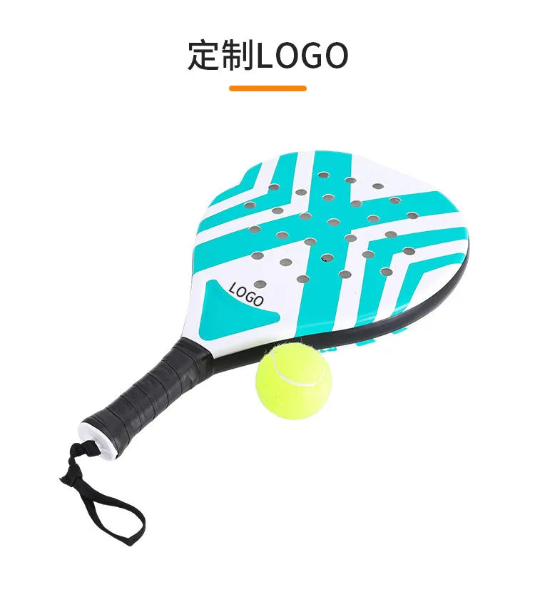 Padel-Tennisschläger Strandtennisschläger Carbonfaser Leichte Tennisschläger Outdoor-Sport Herren- und Damen-Leuchtschläger