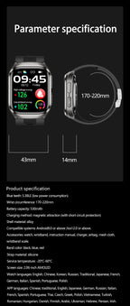 2026Neue Gesundheitsuhr Blutdruck Genaue Messung Smartwatches Herren Harnsäure Blutfette wasserdicht Airbag Smartwatch Damen