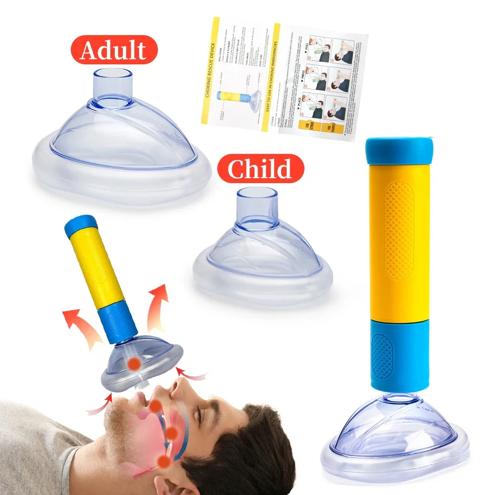 Automatisches Erstickungsrettungsgerät Erste-Hilfe-Set für Kinder und Erwachsene Anti-Erstickungsgerät Notfall-Sauger-Werkzeuge zur Rettung