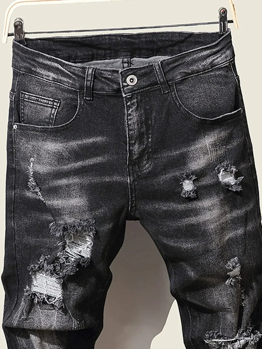 Fashion Herren Jeans Stretch Blau Skinny Jeans Für Herren Casual Slim Fit Denim Hosen Korean Style Herrenhosen Jeans