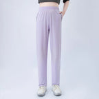 1/3 piece set summer women's letter printed pocket casual pants, comfortable plus size youth student sports running harem pants