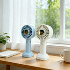 Mini-Kühlventilator, 3 Geschwindigkeiten, tragbar, sommerlich erfrischende Brise, Eisbeutel, 1800 mAh wiederaufladbare persönliche Klimaanlage