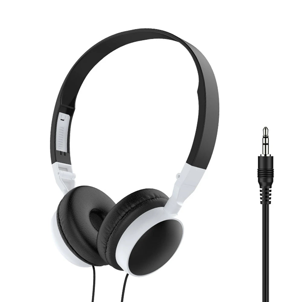 Universeller Kopfhörer Over-Ear Faltbar Kabelgebundene Ohrhörer HiFi-Stereo-Sound Tragbares Headset 3,5-mm-Kopfhörer HiFi-Stereo-Sound