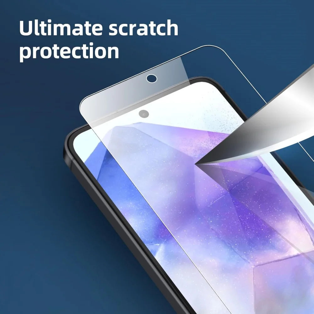 3 Stück HD Panzerglas für Samsung A17 A27 A37 A57 A16 A26 A36 A56 A55 A53 A54 A35 A25 A15 Displayschutzfolie Samsung Galaxy S26 S25 S24 Ultra Cristal Templado S24 FE S23 S22 S21 Plus