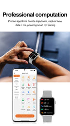 2025 Neue Sport Smartwatch Herren Full Touchscreen Herzfrequenz Bluetooth Anruf 1,9 Zoll KI-Sprache IP68 Wasserdichte Smartwatch Damen