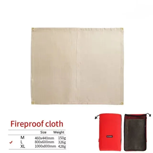 Neue Outdoor-Camping feuerfeste Matte Picknick Barbecue Isolationsmatte flammhemmend Hochtemperatur-Feuerdecke Fiberglasmatte