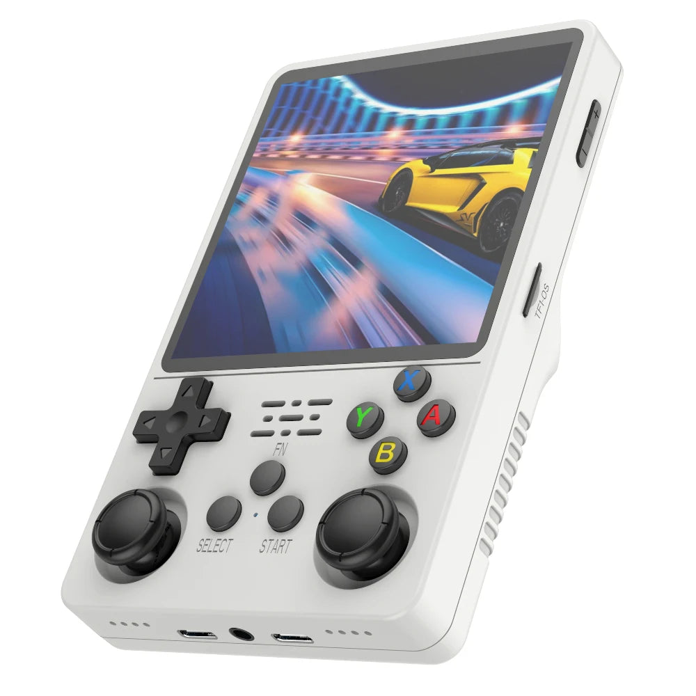 Tragbare Spielkonsole R36S Plus, 64-Bit Linux-System, 4,0 Zoll IPS-Bildschirm, Handheld-Taschen-Videospieler mit RK3326 Chip