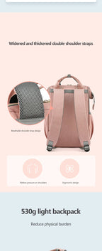 Wickeltasche Baby Wickeltasche Wasserdichter Rucksack Mode Mama Mutterschaft Markenrucksack für Mütter
