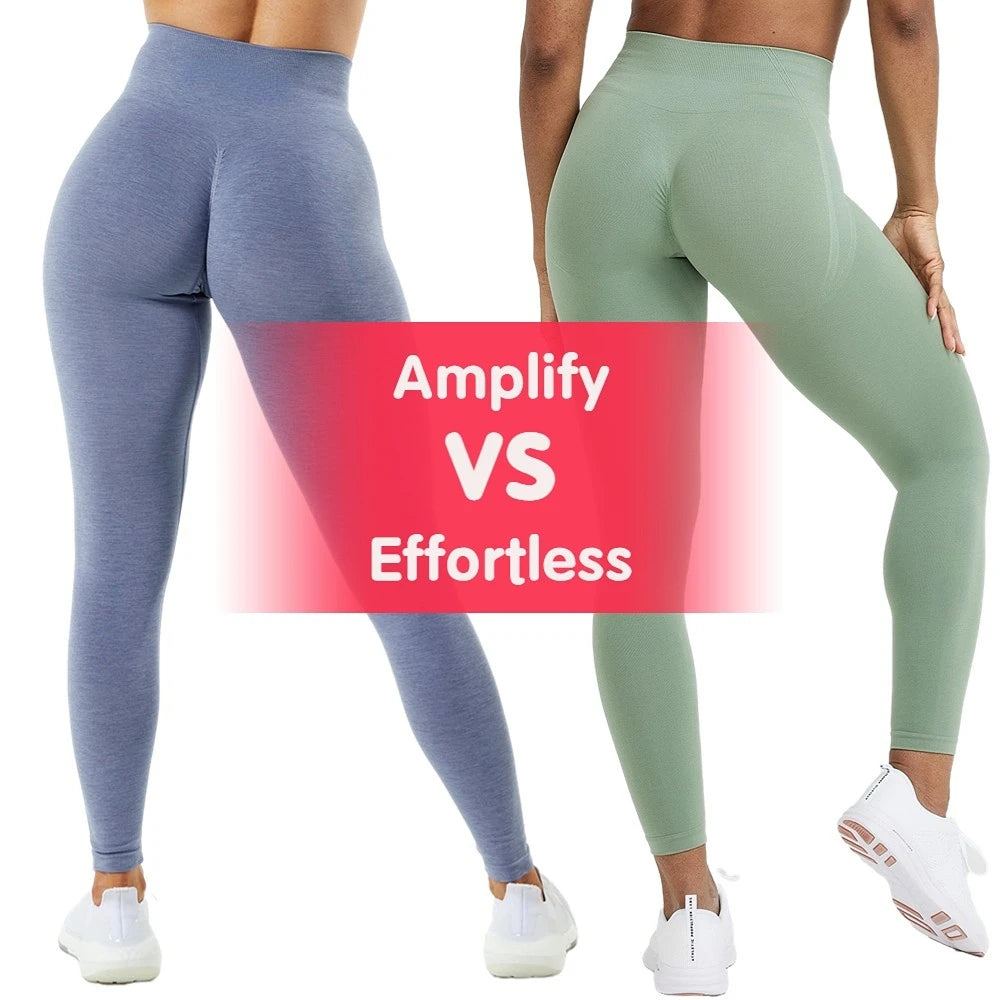 Amplify Mühelose Leggings für Damen, Push-Up-Booty-Leggings, Scrunch Butt, Stretch-Workout-Gym-Tights, Fitness, nahtlose Yogahosen
