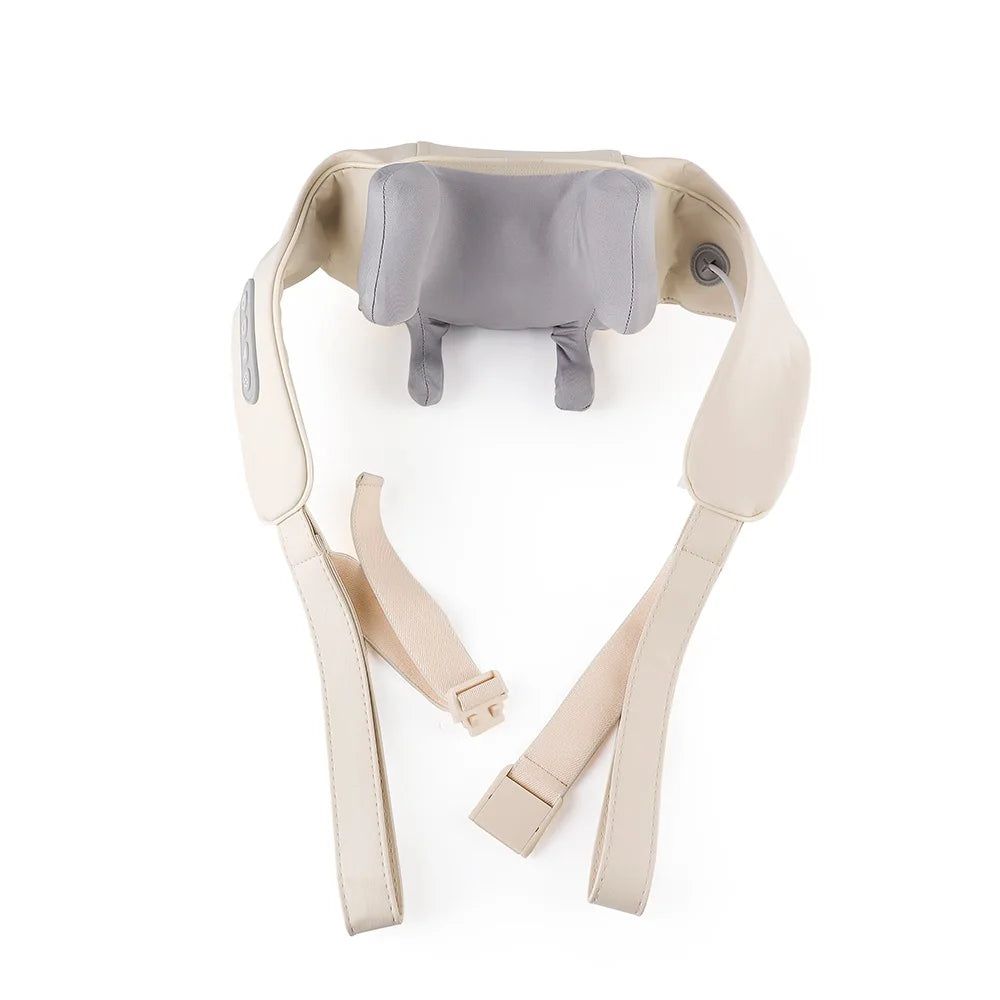 Foreverlily 26W Bürstenloser Motor Nacken- und Schultermassagegerät Kabelloses Nacken- und Rückenmassage-Schal Nackenmassager