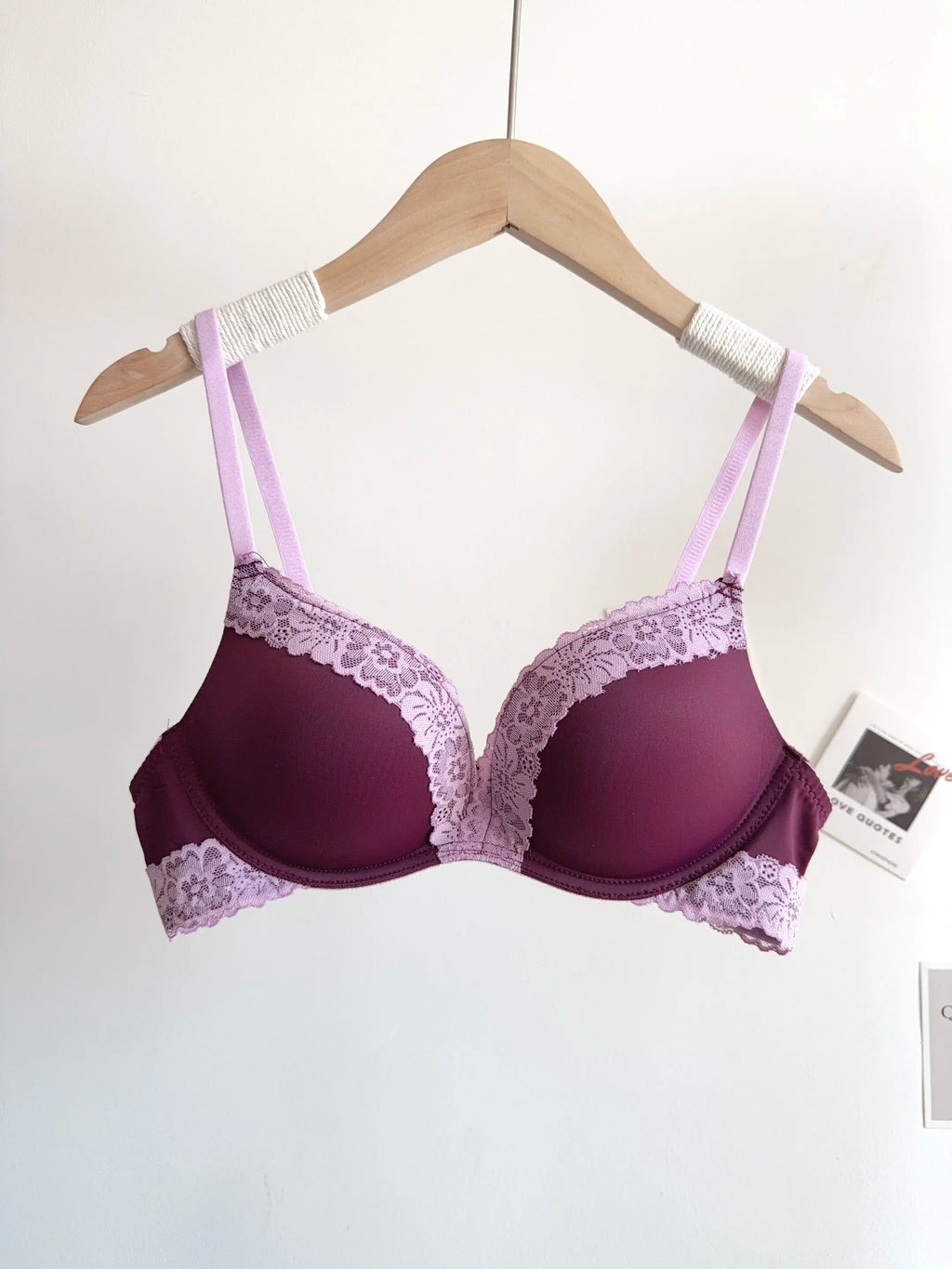 Sexy Leopard-Print-Dessous-Set für Damen, kabellos, unsichtbarer Push-Up für kleine Brüste, verstellbares A-bis-C-Körbchen, transparenter, reiner Spitzen-Look, S-XL