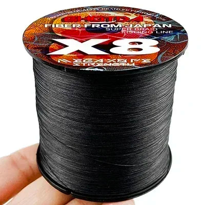 8 Strands Multifilament Angelschnüre Salzwasser Fliegen-Karpfen geflochtene Schnur X8 Spinnköder Angelschnur für Barsch 300m/500m 18lb-78lb