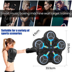 Verbesserter Smart Bluetooth Box-Trainer für Kinder mit 5-Ziel-Punktsystem, integriertem Akku und Musik für Heimfitness