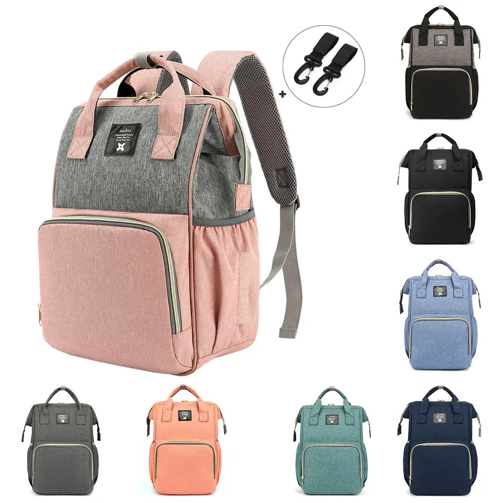 Wickeltasche Baby Wickeltasche Wasserdichter Rucksack Mode Mama Mutterschaft Markenrucksack für Mütter