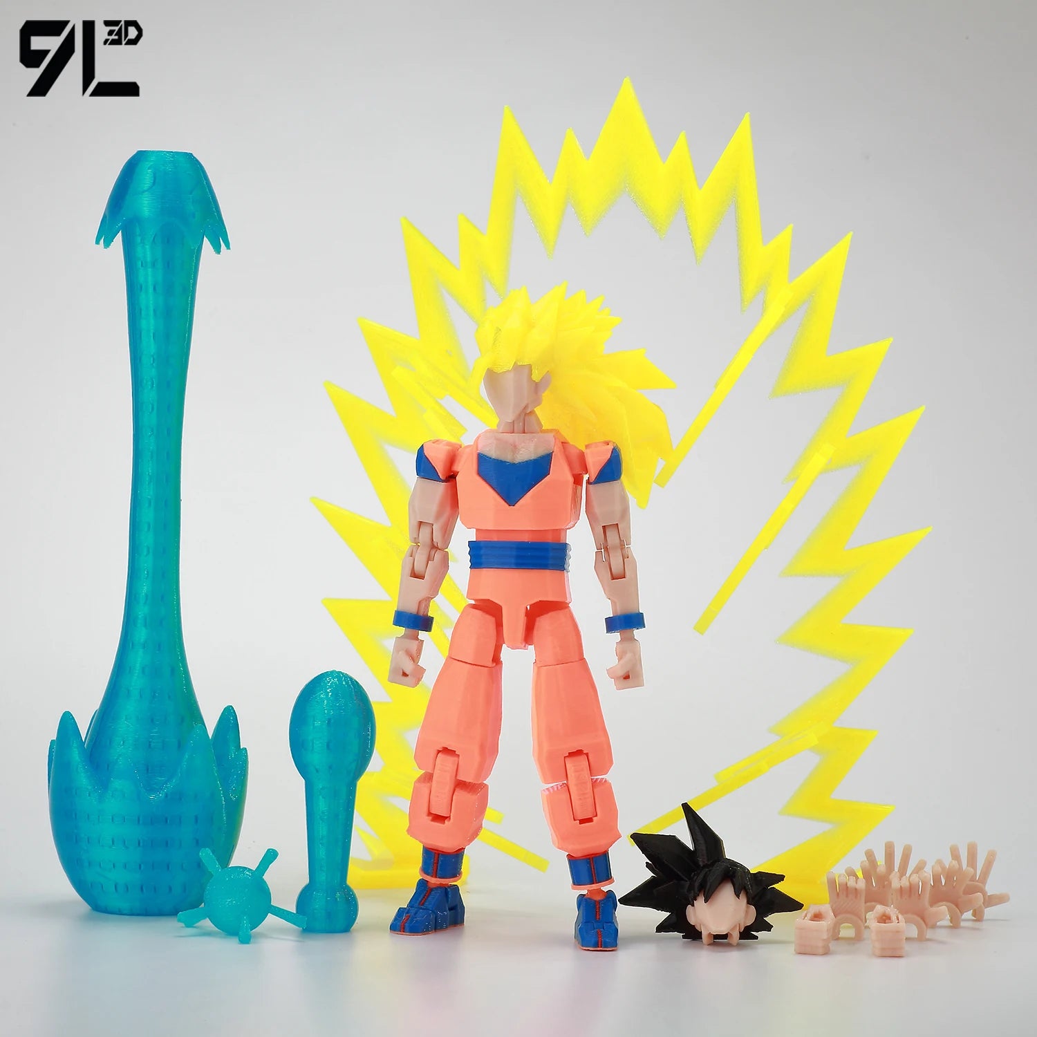 9L3D Gedruckte Dragon Ball Son Goku Vegeta Beerus Frieza Anime Lucky13 Dummy13 Titan13 Actionfiguren Mehrgelenkige Bewegliche Spielzeuge