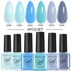 LILYCUTE Nagelgel-Politur-Set, Rosa Grün, Frühling, DIY-Nagelkunst-Design, lang anhaltend, Soak Off UV Gel, Maniküre, Malgel, Vernis-Kit