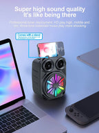 500mAh Bluetooth-Lautsprecher Soundbox Hochleistungs-Bluetooth-Lautsprecher TF-UDisk-Karaoke-Handlautsprecher Subwoofer zum Tanzen