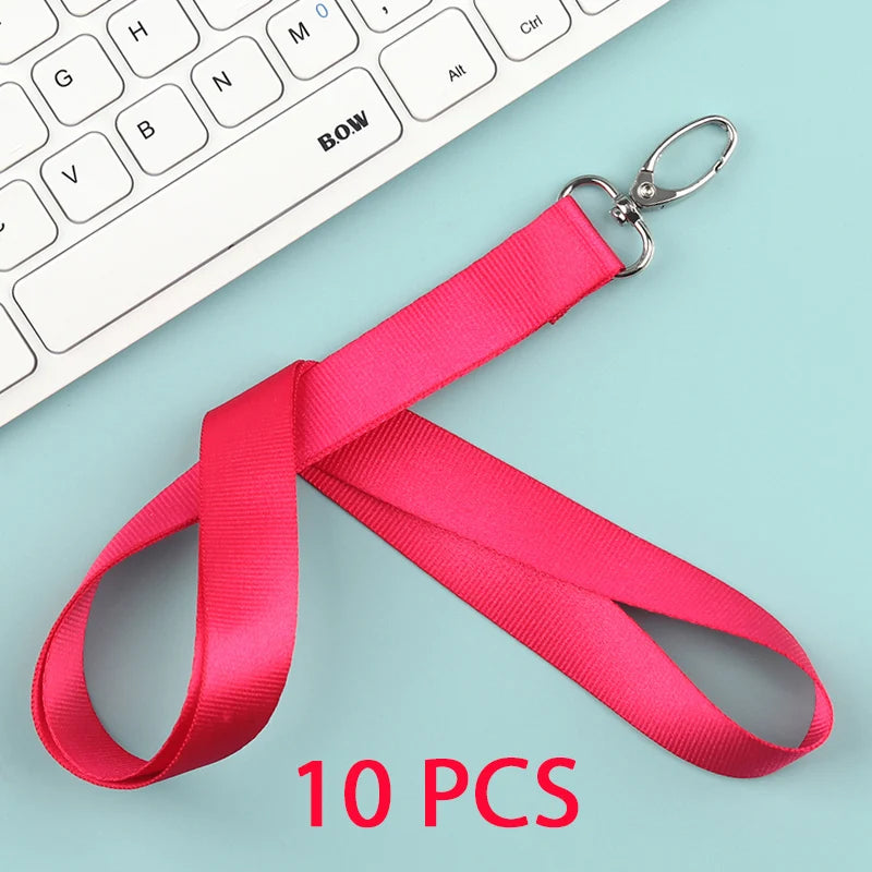 10 Pcs/lot Custom logo lanyard Neck Rope Keychain Personal Print With My Logo Company Name Wholesale of customized Landyard