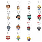 Neue FUNKO Schlüsselanhänger Disney Dämonin Prinzessin Bella Arielle Alice Anna Elsa Bell Jack Sally Stitch Actionfigur Spielzeug Ornamente