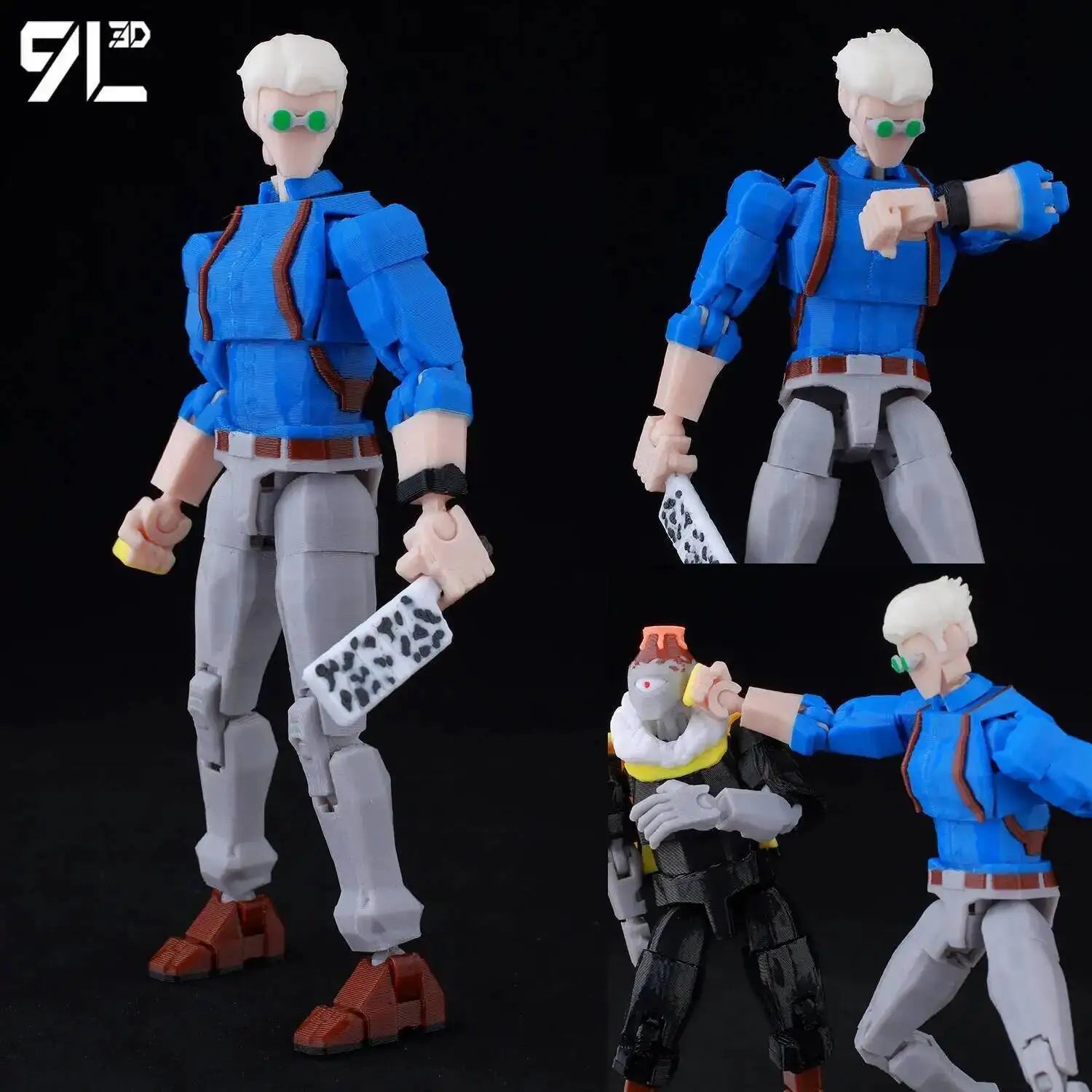 9L3D Lucky13 Gojo Sukuna Jujutsu Fushiguro Toji Gojo Satoru Actionfigur Dummy13 T13 Mehrgelenkige Sammlerstücke Titan13