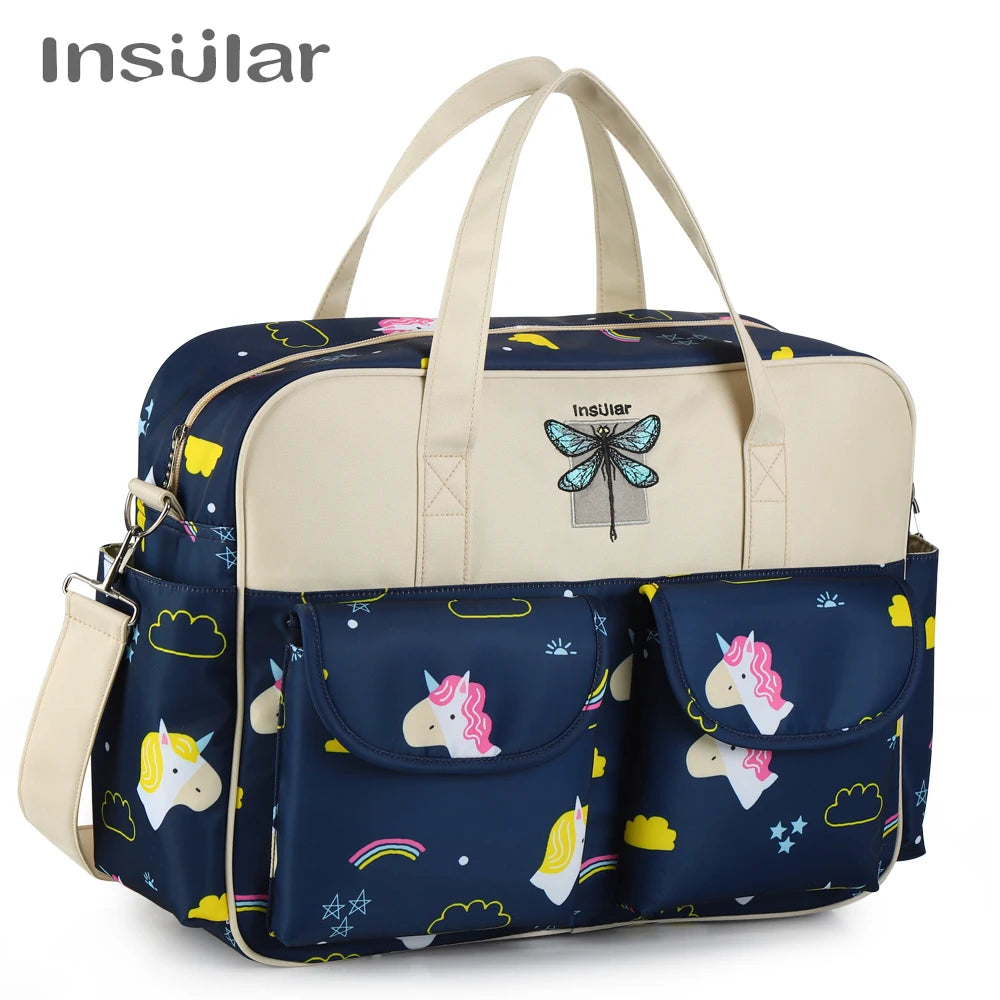 Neue Art Wasserdichte Wickeltasche Große Kapazität Umhängetasche Reisetasche Multifunktionale Mutterschafts Mutter Baby Kinderwagentaschen