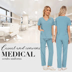 Niaahinn Scrubs Uniforms Sets Großhandel Medizinische Kasacks Stretch-Anzug Gesundheitswesen Pflegeuniform Unisex OP-Kasacks Damen Herren