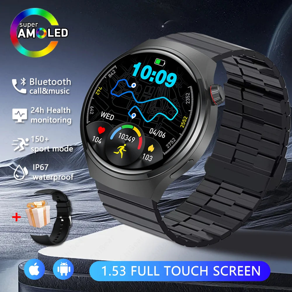 2026 Neue Watch 5 Pro Upgrade GPS NFC Herren Smartwatch 360*360 AMOLED HD Bluetooth Anruf Wasserdichte Smart Watch für Android iOS