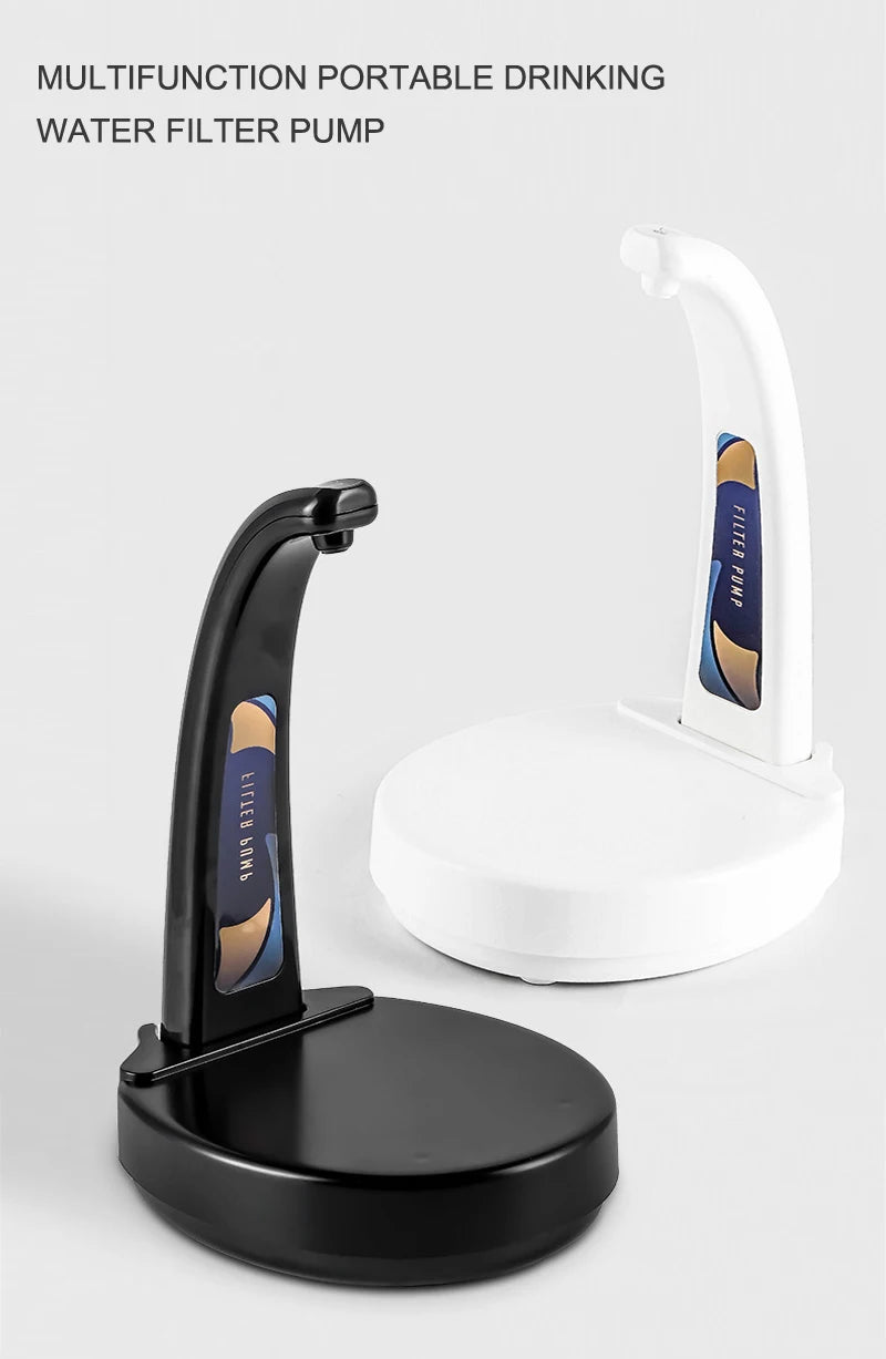 USB wiederaufladbarer elektrischer schwarzer kleiner Motor-Pumpe Automatischer Wasserspender