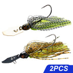 Spinner Bait 7g/9g/12g/14g/21g Angelköder Kit Set Pesca Chatter Weedless Metallblatt Gummifischkopf Haken Draht Spinnerbait