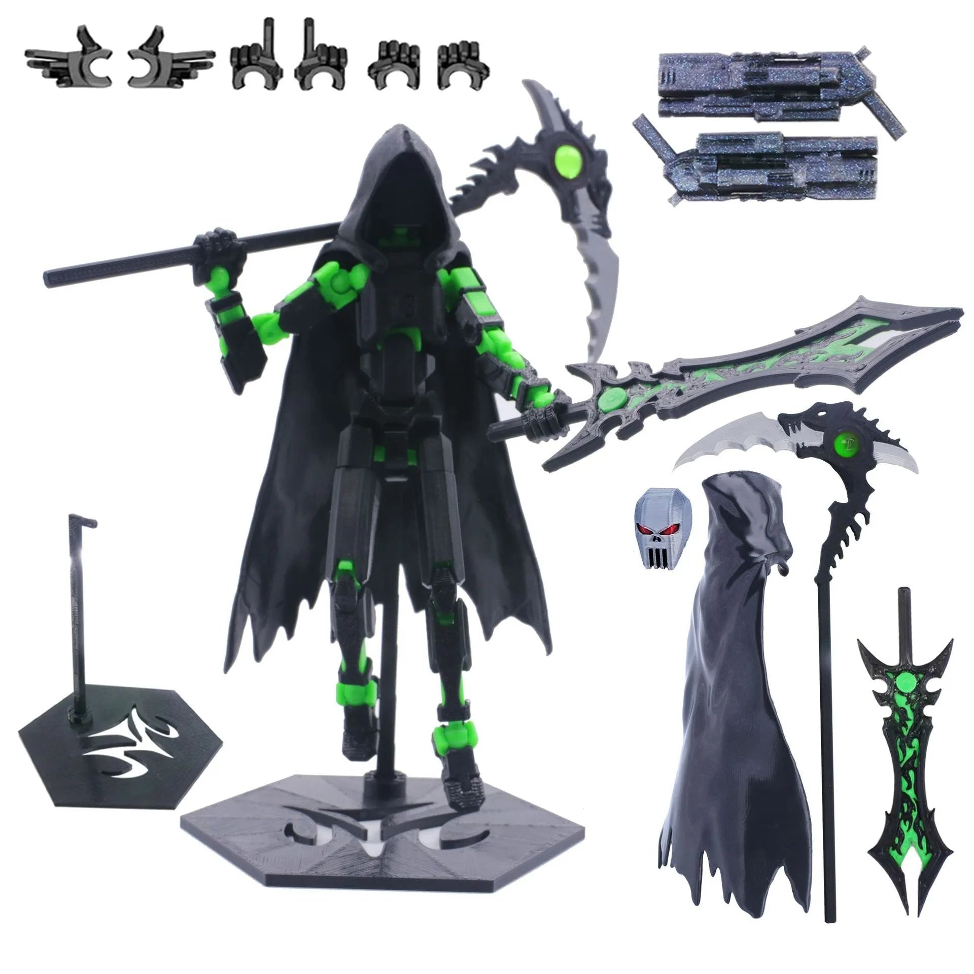 T13 Actionfigur, 3D-gedruckt, mehrgelenkig, beweglich, Titan 13 Lucky Dummy Nova Roboter-Actionfigur, Desktop-Montage, fertiges Geschenk