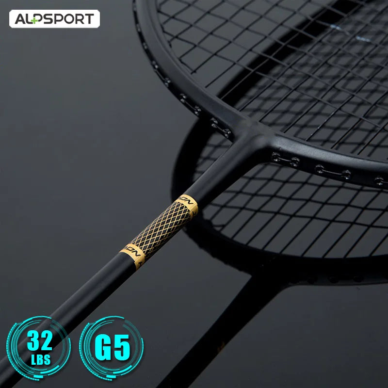 ALP ZJ2.0 Pro 4U 85g 100% Carbonfaser + Titanlegierung Badmintonschläger Ultraleichte Sportausrüstung Schläger Badmintontraining