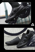 Speed Cycling Sneaker Herren Rennradschuhe Cleat-Schuhe SPD-Schuhe Fahrrad Flat Pedal Schuhe Herren Outdoor-Schuhe Weiß