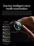 2026 Neue Smartwatch für Pflegeberufe mit EKG+PPG Gesundheitsanalyse Blutdruck Lipide Harnsäure Drahtlose HD-Anruf Smartwatch Herren Damen