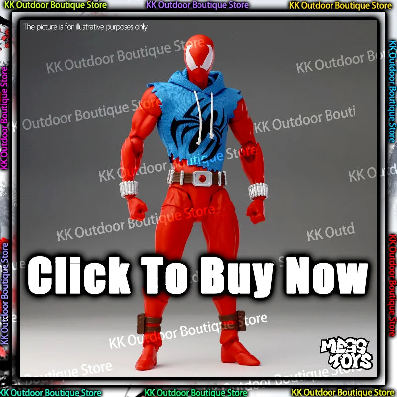 In Stock Mess Toys Scarlet Hero Scarlet Spider Man Messtoys Spiderman Anime Action Figure Figurine Statue Model Gifts Kids Toys