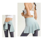 Fitness-Rock, Hüftabdeckung, Workout-Fitness-Bekleidung, Tanz-Ballett-Röcke für Damen, Sport-Yoga-Kleid, kurzer Oberschenkel-Abdeckungsrock