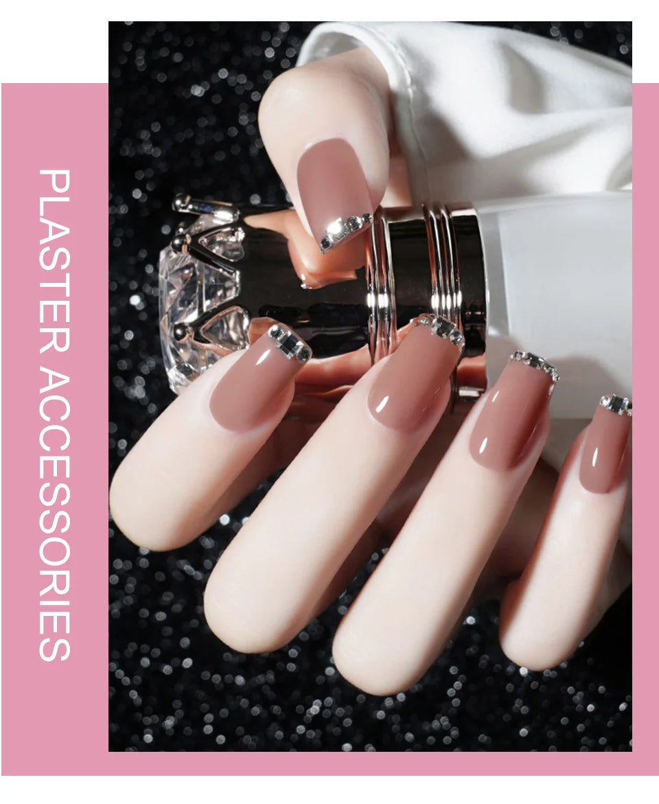 Poly Nail Gel Komplettset mit 6W LED-Lampe Nagelset für Anfänger Nagelspitzen Kunst 3D-Design Dekoration Verlängerung Maniküre Werkzeugset