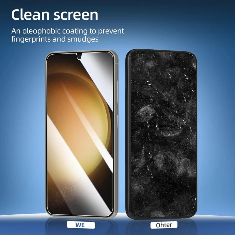 2+2 Fingerabdruck-Scanning-Glas für Samsung S25 S26 S24 S23 S22 S21 Displayschutzfolie für Galaxy S25 Ultra Kameraschutz S24 FE