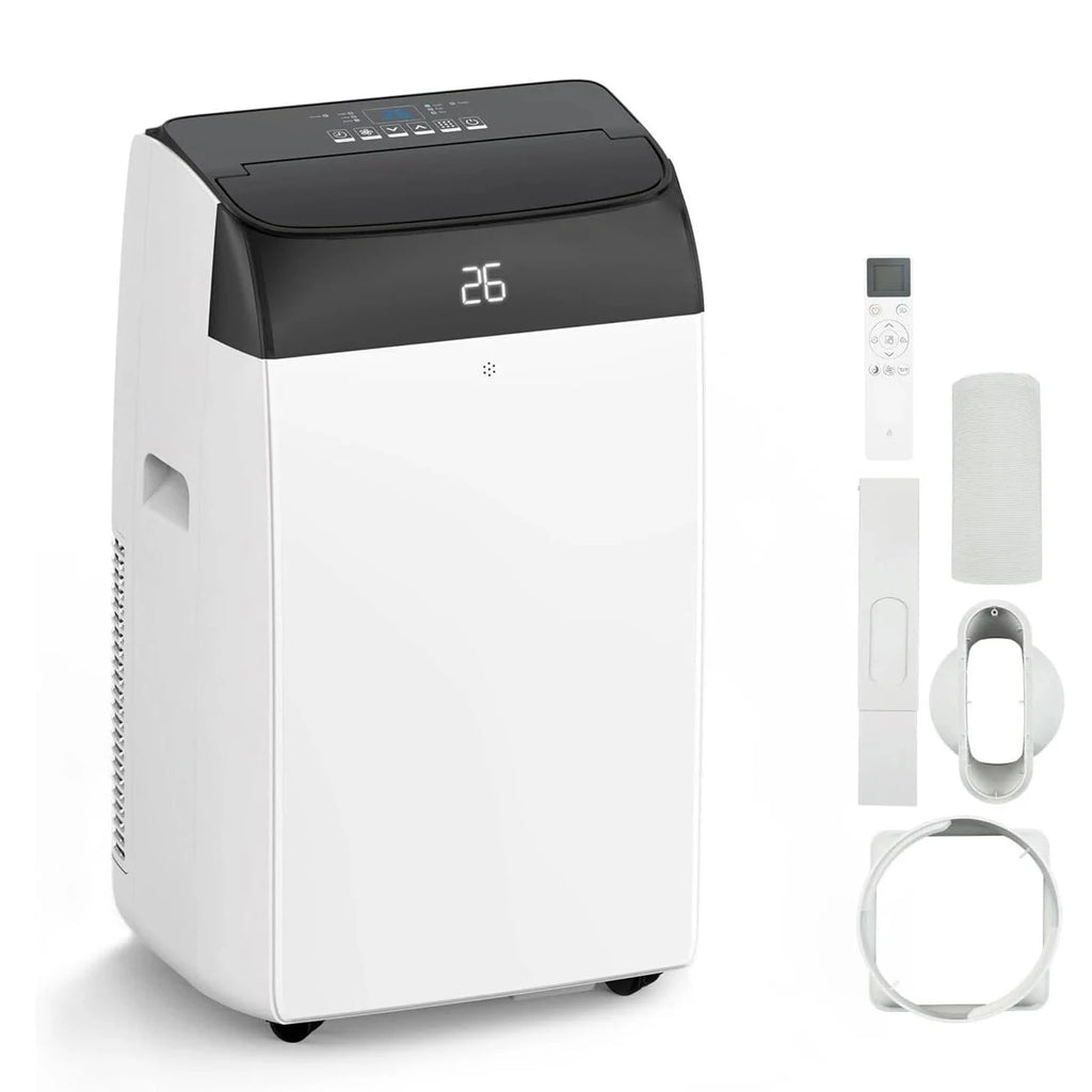 Tragbare Klimaanlage 12000 BTU, 4-in-1 Kühlung, Entfeuchter, Ventilator & Automatischer Luftstrom, Keine Außeneinheit, Leiser Betrieb, Für Zuhause