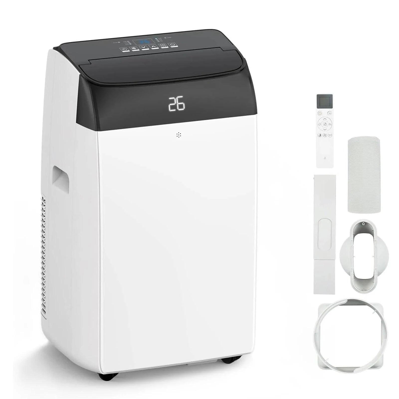 Tragbare Klimaanlage 12000 BTU, 4-in-1 Kühlung, Entfeuchter, Ventilator & Automatischer Luftstrom, Keine Außeneinheit, Leiser Betrieb, Für Zuhause