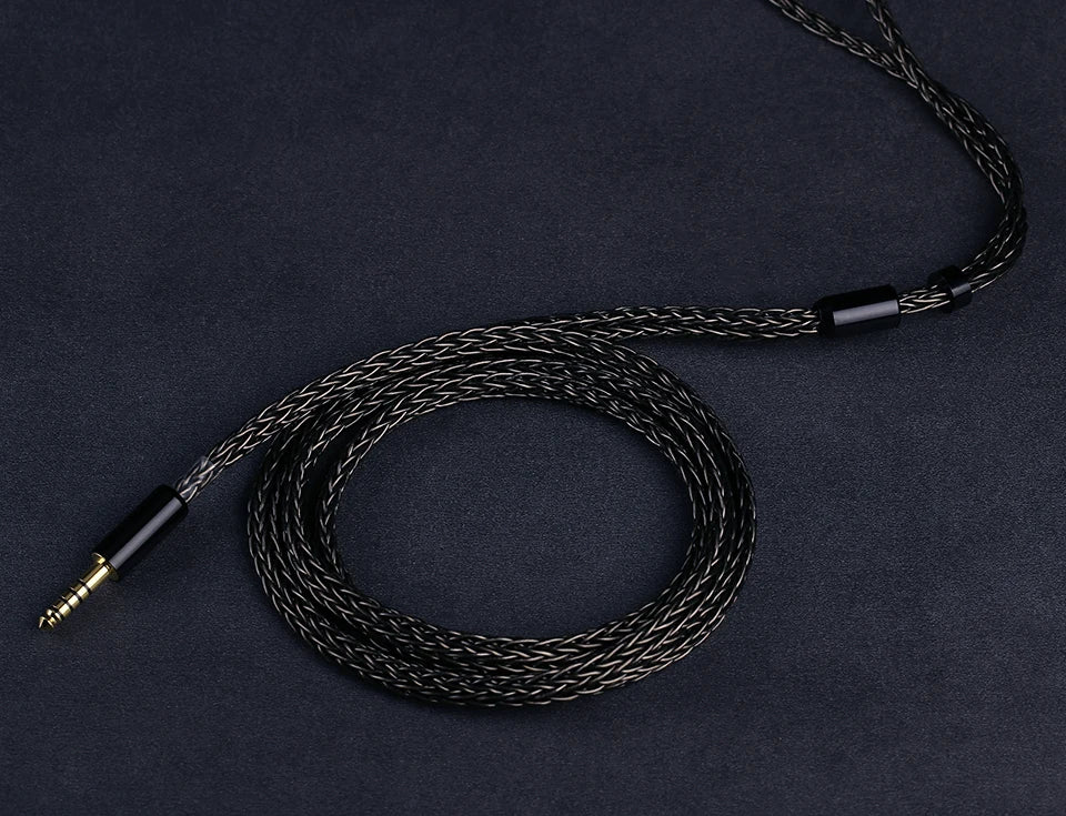 OPENHEART 16-adriges Kopfhörerkabel 1 zu 2 Klinken dual 3.5/2.5/4.4mm/XLR symmetrisches Kabel für HIFIMAN DENON Ersatzkabel 2m 3m