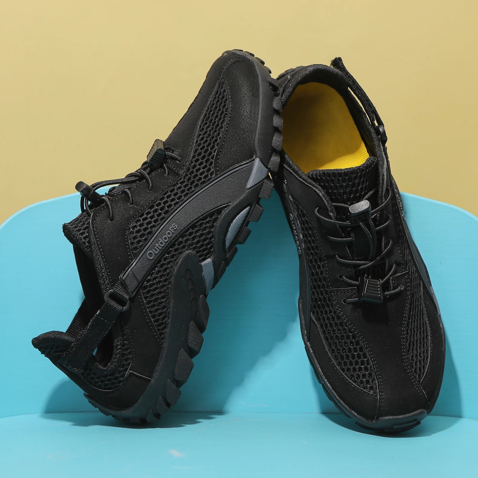 FANCYLEE Damen-Trekkingschuhe Atmungsaktives Mesh-Wanderer Leichtgewichtige Outdoor-Rutschfeste Bergsteigerschuhe EU 36-42
