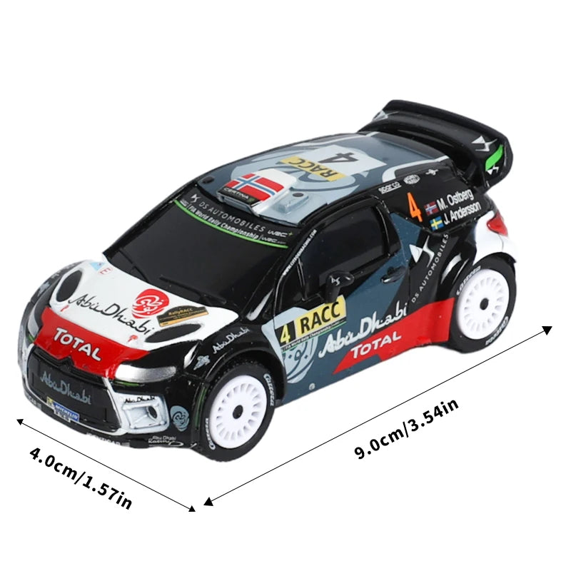 Analog elektrische Slotcar-Rennfahrzeug 1:43 Maßstab DS WRC 2015 Rally Go Cars 1/43 Spielzeugteile Zubehör