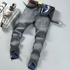 Wthinlee 8 Models Spring Autumn Business Jeans Men Casual Straight Stretch Fashion Classic Work Denim Trousers Brand Clothing