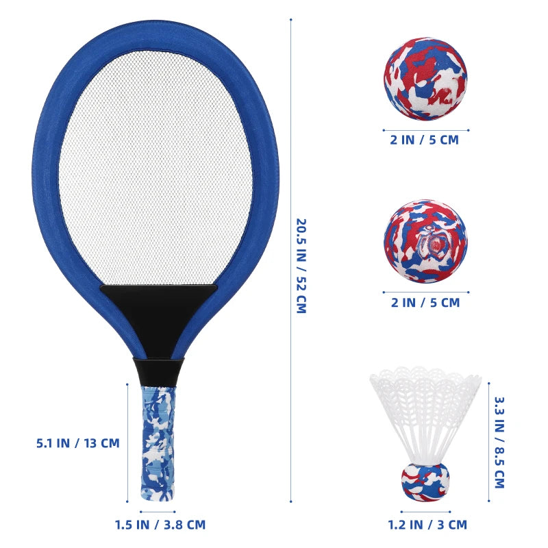 Eva Durable Kinder Tennis Schläger Set Leichte Kinder Strandball Sportspiel Plastik Outdoor Schläger Sport Multi