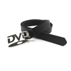 Unisex Nostalgic Design DVD Buckle Belt Men Women Decoration Paired with Jeans Waist Straps Belt Versatile Design Sense Belt