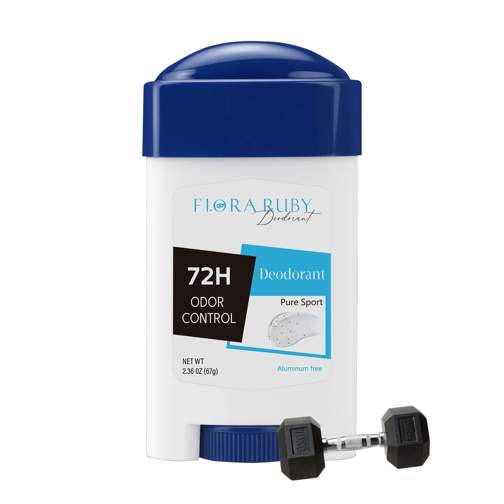72h Langzeit Deodorant Herren, Aluminiumfrei Frischer Duft, Pure Sport für Fitnessstudio & Training, Achselgeruchsentfernung, Keine Flecken