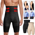 Herren Body Shaper Bauchkontroll-Shorts Shapewear Bauchmieder Boxer Slips Hohe Taille Schlankheitsunterwäsche Bein Kompressionshose