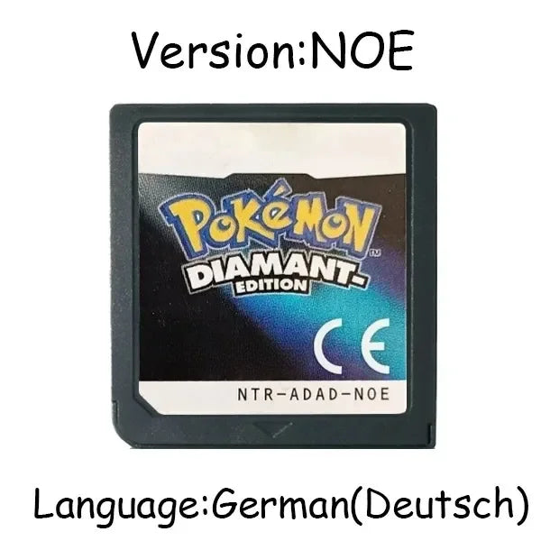 Pokemon Serie DS Spielmodul Videospielkonsole Karte HeartGold SoulSilver Diamond Platinum Pearl Mehrsprachig für NDS 3DS